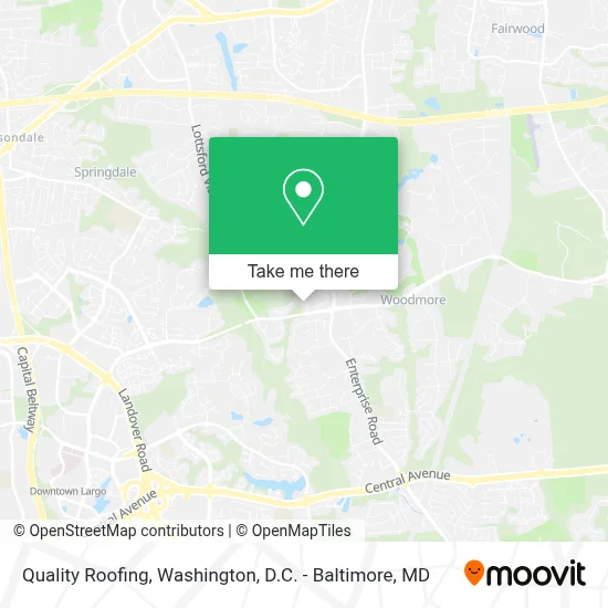 Quality Roofing map