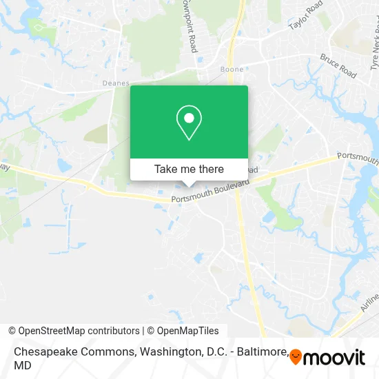 Chesapeake Commons map