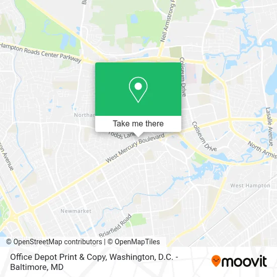 Office Depot Print & Copy map