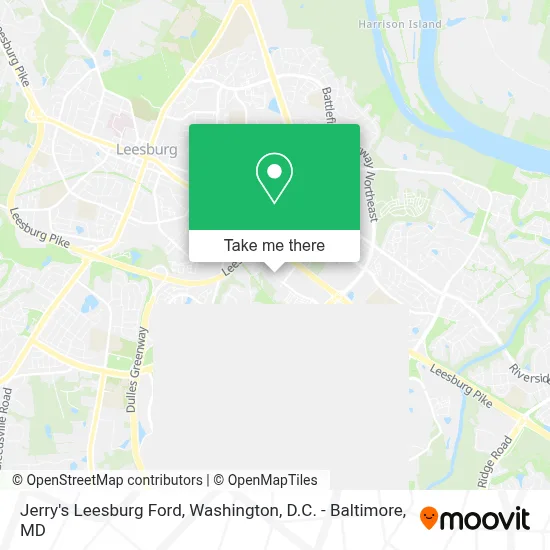 Jerry's Leesburg Ford map