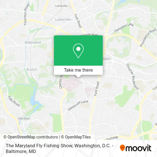 The Maryland Fly Fishing Show map