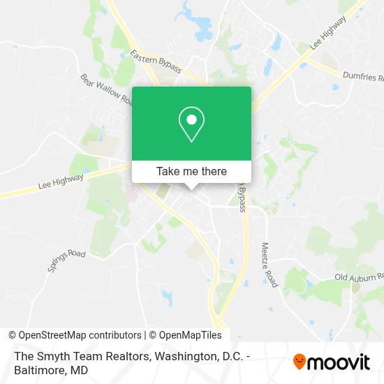 The Smyth Team Realtors map