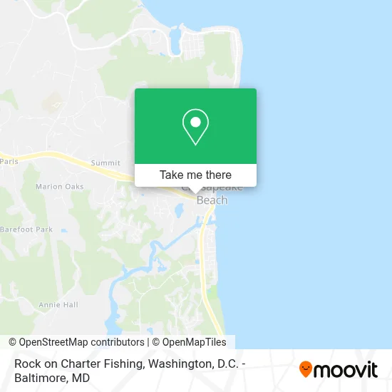 Rock on Charter Fishing map