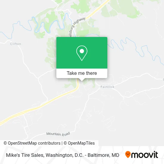 Mike's Tire Sales map