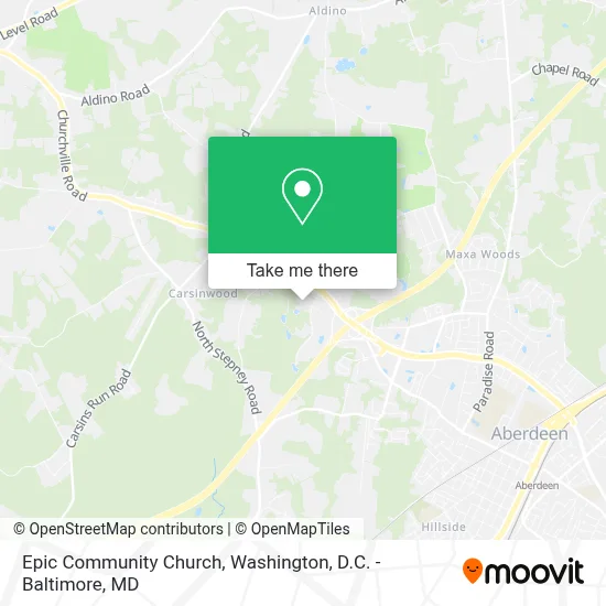 Epic Community Church map