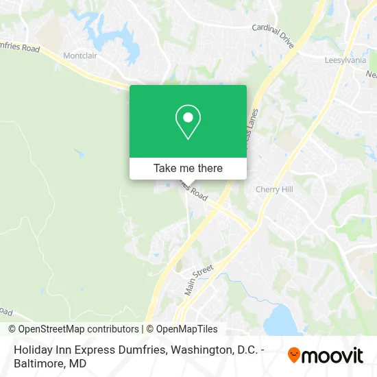 Holiday Inn Express Dumfries map
