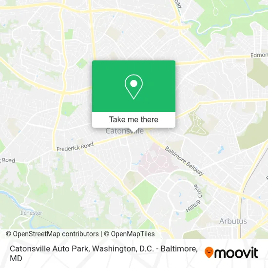 Catonsville Auto Park map