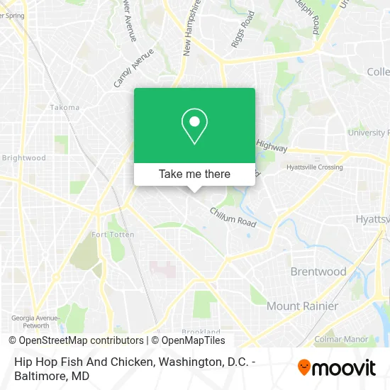 Hip Hop Fish And Chicken map