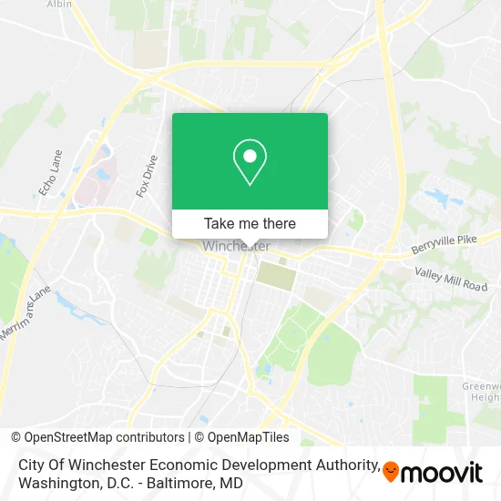 City Of Winchester Economic Development Authority map