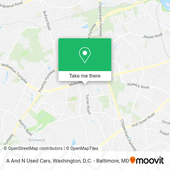 A And N Used Cars map