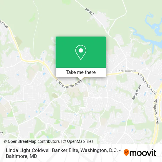 Linda Light Coldwell Banker Elite map