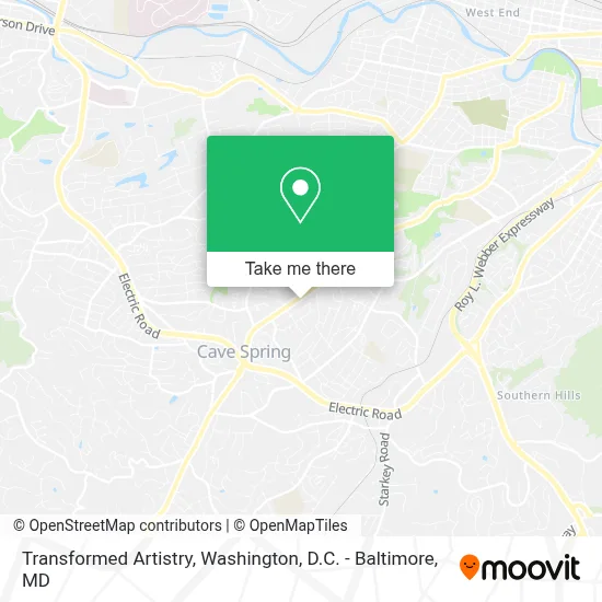 Transformed Artistry map