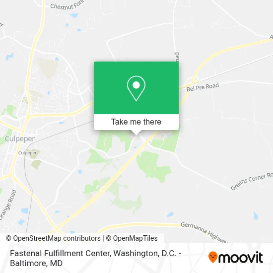 Fastenal Fulfillment Center map