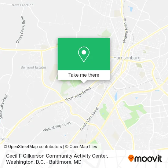 Cecil F Gilkerson Community Activity Center map