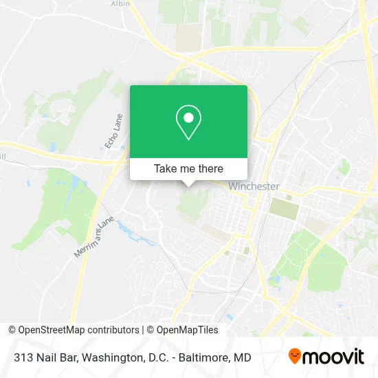 313 Nail Bar map