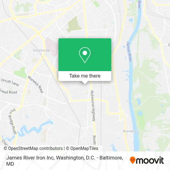 James River Iron Inc map
