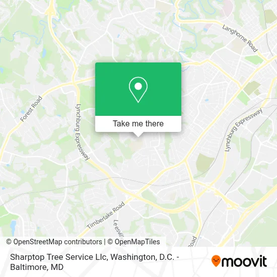 Sharptop Tree Service Llc map