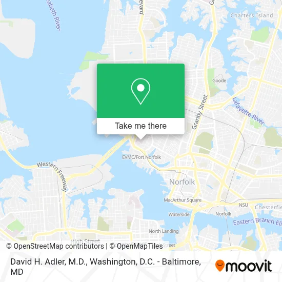 David H. Adler, M.D. map
