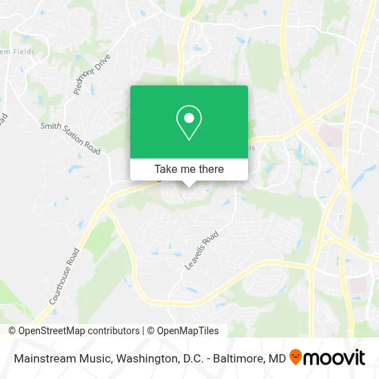 Mainstream Music map