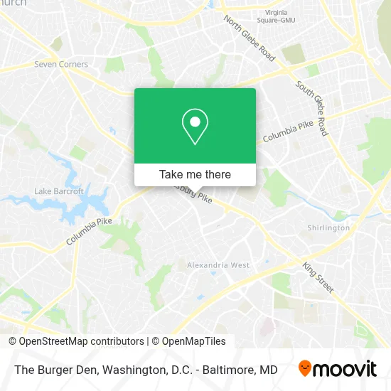 The Burger Den map
