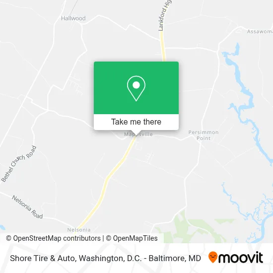 Shore Tire & Auto map