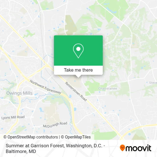 Summer at Garrison Forest map