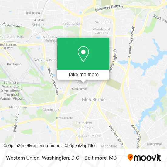 Western Union map