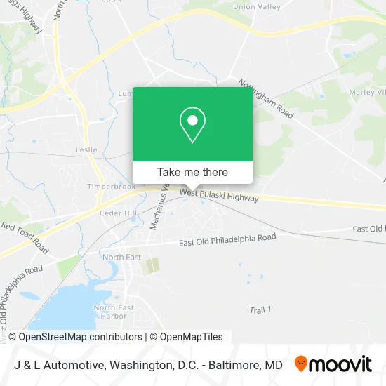 J & L Automotive map