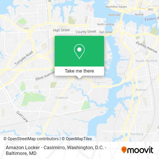 Amazon Locker - Casimirro map
