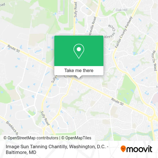 Image Sun Tanning Chantilly map