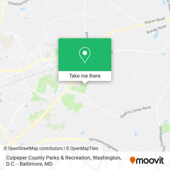 Culpeper County Parks & Recreation map
