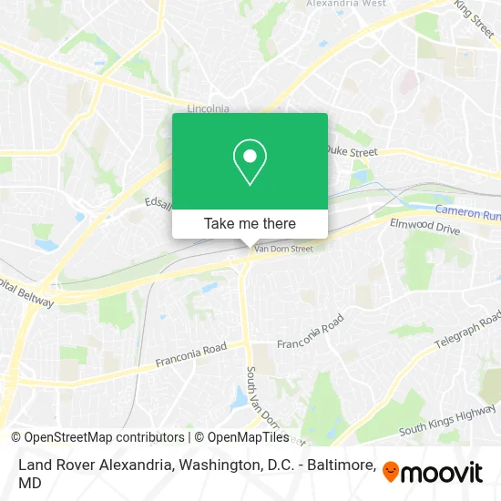 Land Rover Alexandria map