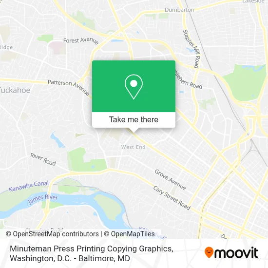 Minuteman Press Printing Copying Graphics map