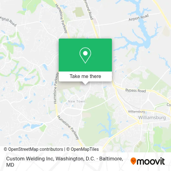 Custom Welding Inc map