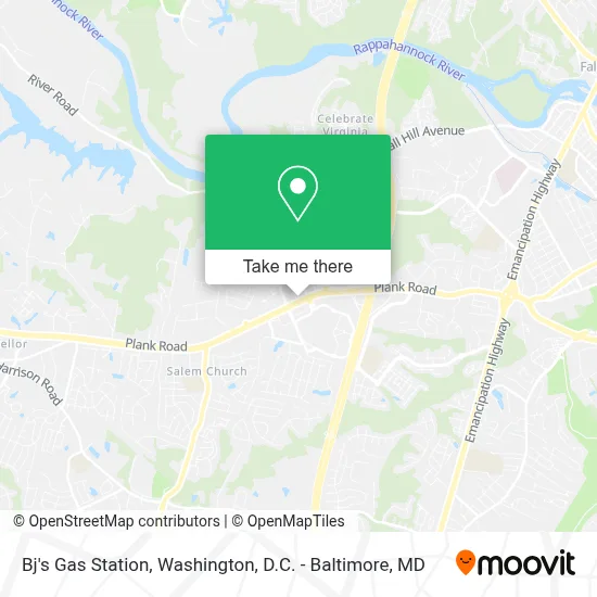 Bj's Gas Station map