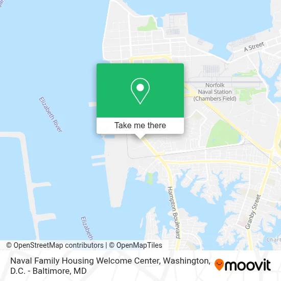 Naval Family Housing Welcome Center map