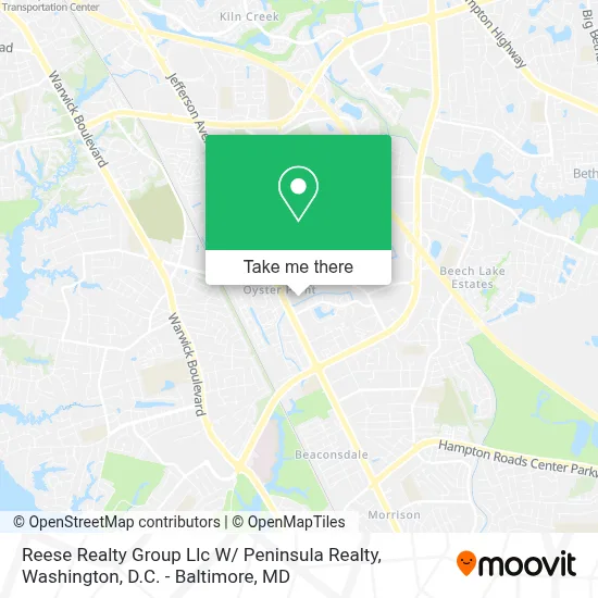 Reese Realty Group Llc W/ Peninsula Realty map