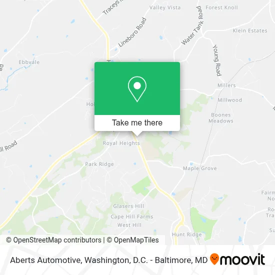 Aberts Automotive map