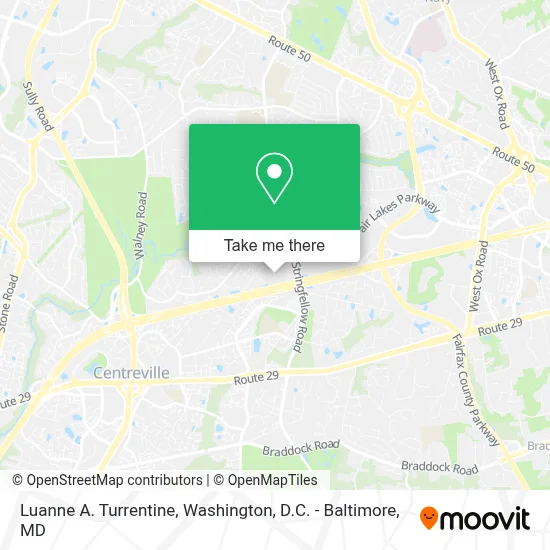 Luanne A. Turrentine map