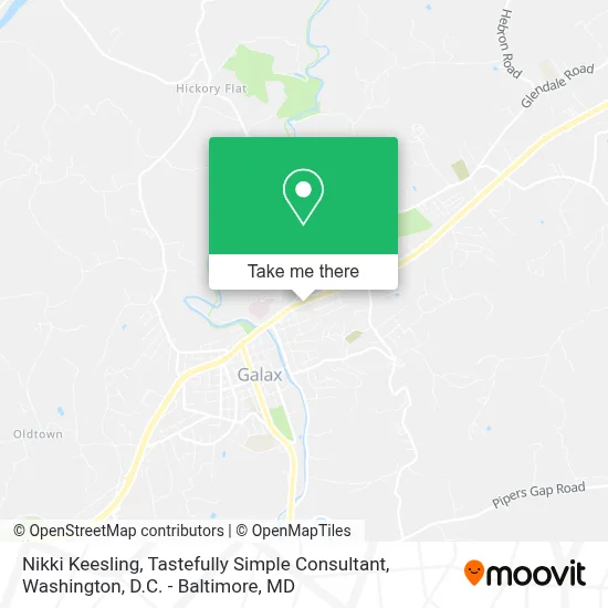 Nikki Keesling, Tastefully Simple Consultant map