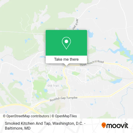 Smoked Kitchen And Tap map