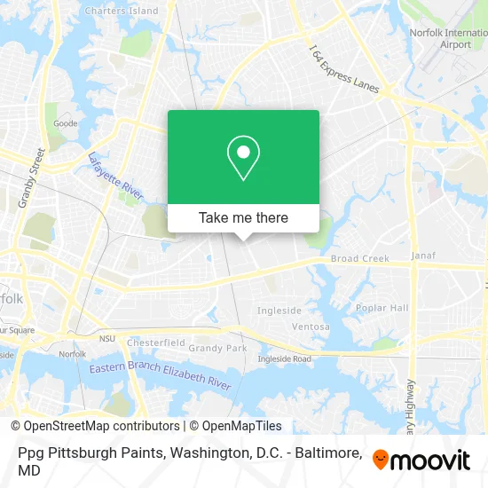 Ppg Pittsburgh Paints map