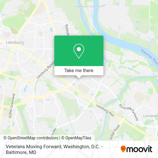 Veterans Moving Forward map