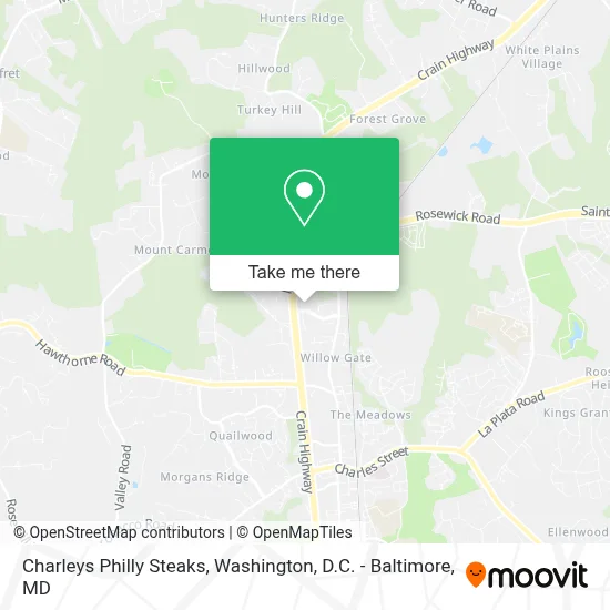 Charleys Philly Steaks map