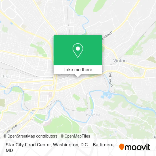 Star City Food Center map