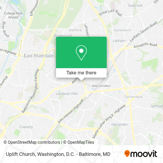 Uplift Church map