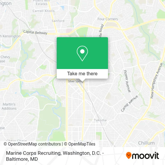 Marine Corps Recruiting map