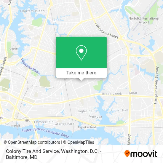 Colony Tire And Service map