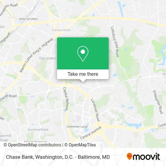 Chase Bank map
