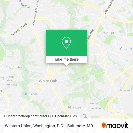 Western Union map